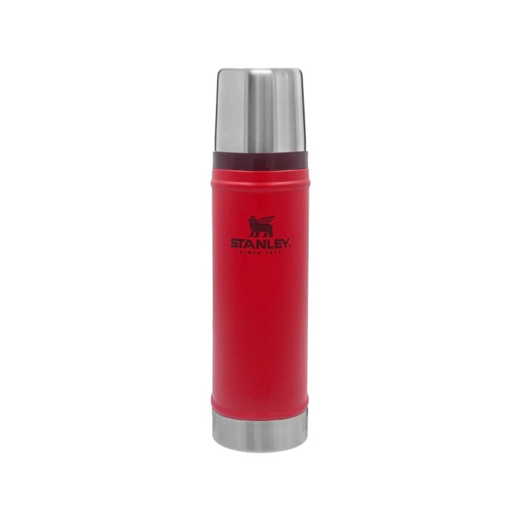 Termo Stanley Classic 591 ml con Tapón Cebador Rojo