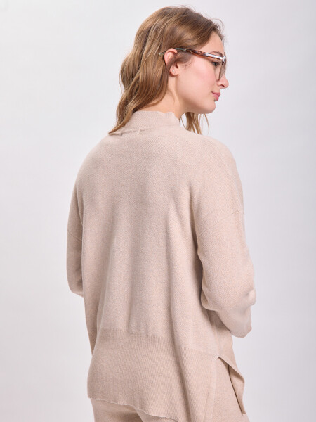 Polera punto Beige