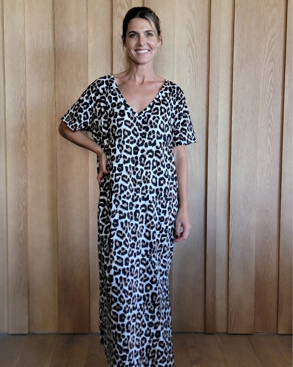 Vestido hibisco - Animal Print 