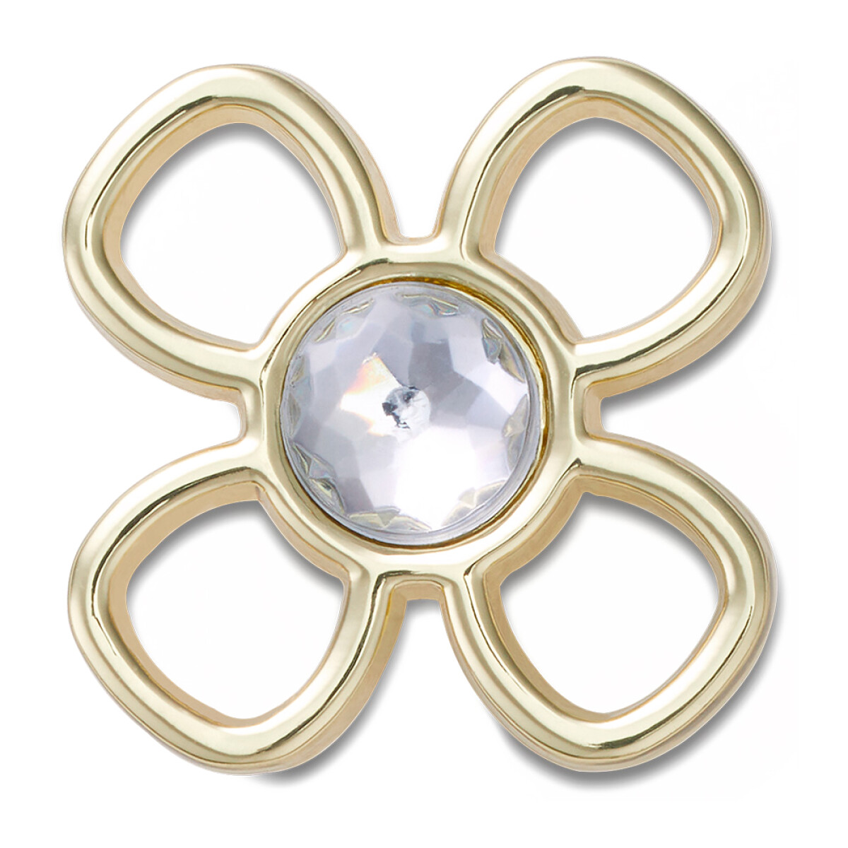 Jibbitz Cutout Gold Flower 