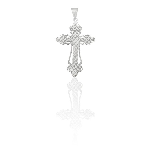 Dije Cruz calada-Plata 925-Sin piedra-CP3178 Sinpiedra