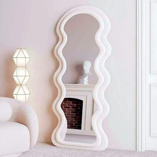 Espejo Ondulado Con Luz Led Led-m-01 BLANCO