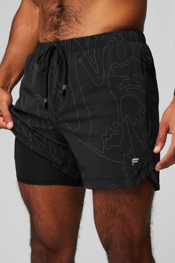 Short The 5 One Short (Lined) Hombre Black Vision Wave Reflective