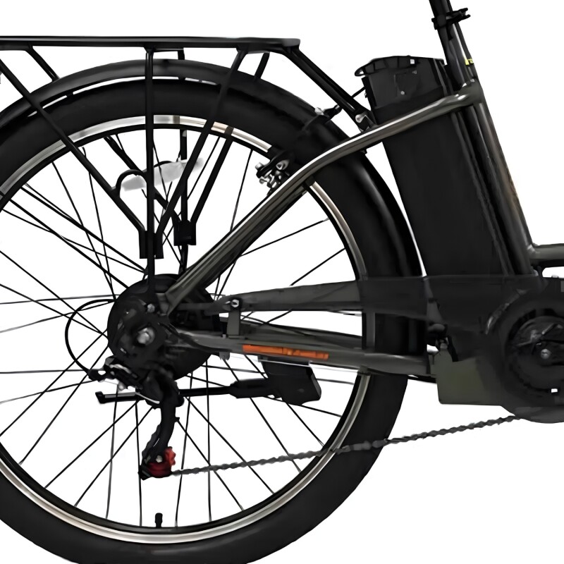 Bicicleta Eléctrica De Paseo S-pro E-strada Rodado 26 Gris