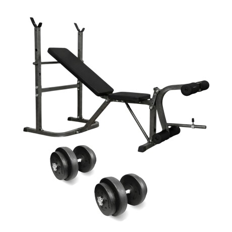 Combo Banco Multifunción ZGS-261 + Barra Recta Mancuernas y 45Kg en Discos de Pesas Combo Banco Multifunción ZGS-261 + Barra Recta Mancuernas y 45Kg en Discos de Pesas