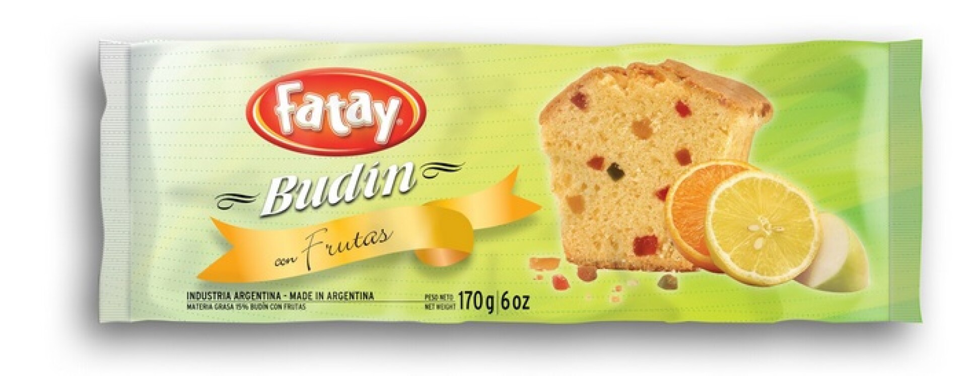 BUDIN FATAY 170G C/FRUTAS 