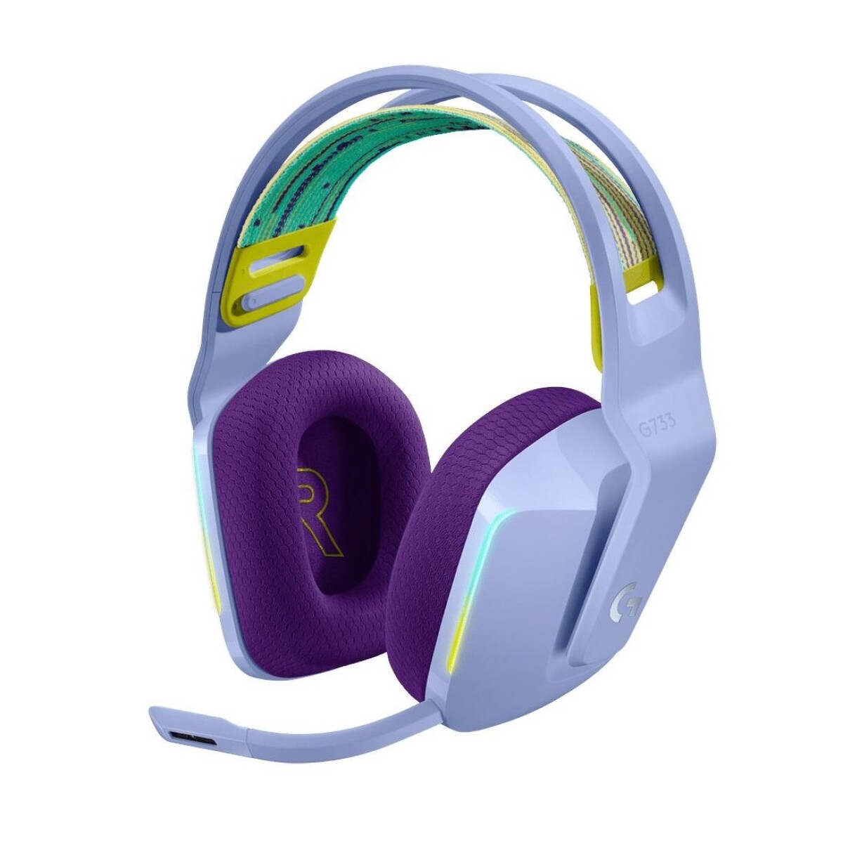 Auriculares Gamer Inalámbricos Logitech G733 Gaming Headset con Micrófono | RGB - Lila 