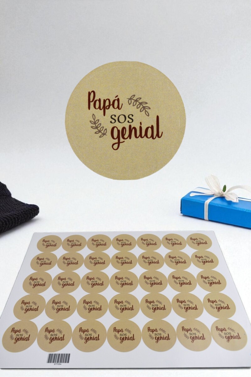 Stickers día del padre plancha - DISEÑO 4 