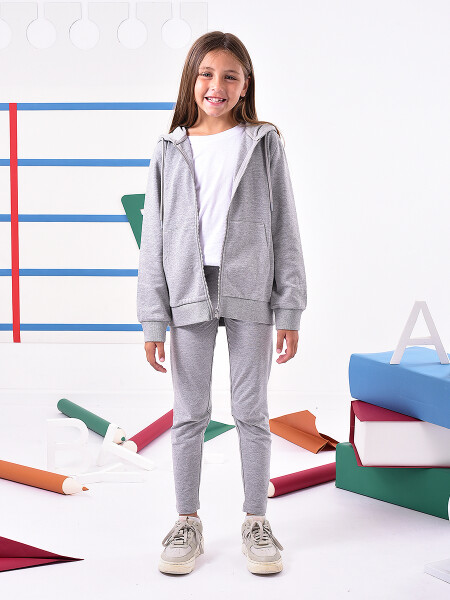 LEGGING GRIS MELANGE M
