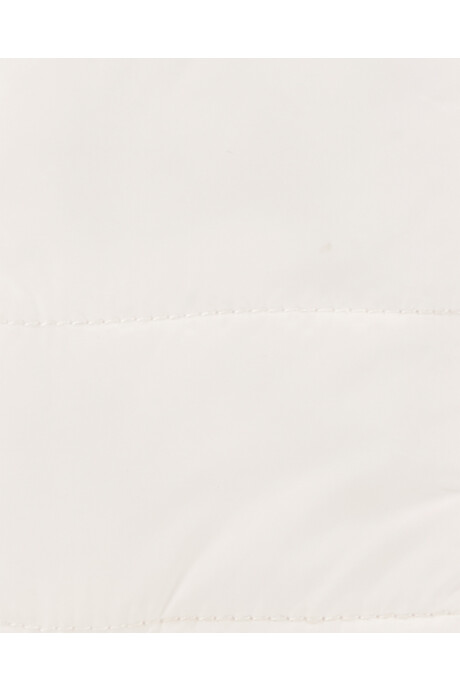 Chaleco de nylon, acolchado, blanco Sin color