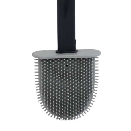 Cepillo de silicona para inodoro con base de plastico Cepillo de silicona para inodoro con base de plastico