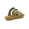 Sandalia Country Mujer Tres Tiras Salvia-ambar