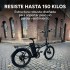 Bicicleta Electrica Gogreen Compact Plegable Rod 20 250w 36v Variante Color Negro