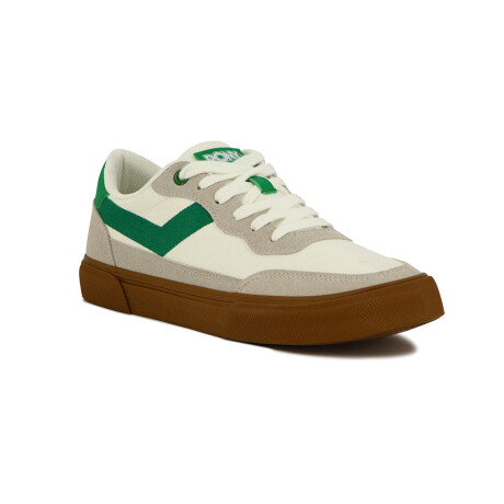 Pony Champion Casual BRONX Hombre Canva-Suede White-Green S/C