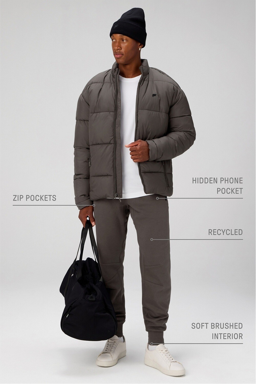 Pantalón The Go-To Jogger Hombre Taupe Slate