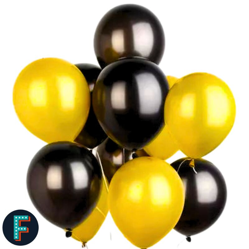 Globos Fessta x 50 Amarillo y Negro Globos Fessta x 50 Amarillo y Negro