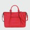 Longchamp -Cartera de cuero con correa extraible, 3D Rojo