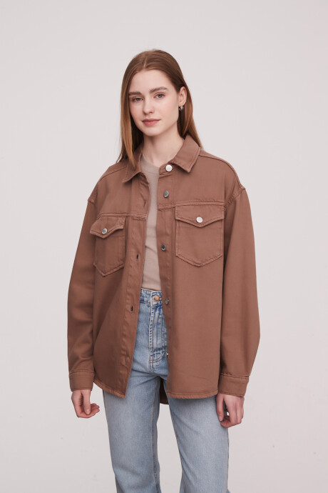 Sobrecamisa Edenea Taupe / Mink / Vison