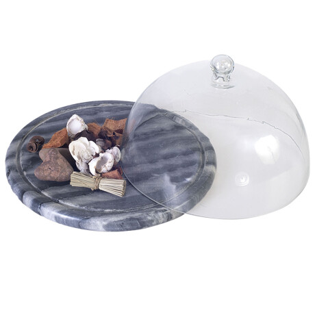 PLATO CÚPULA GRIS MÁRMOL PCM