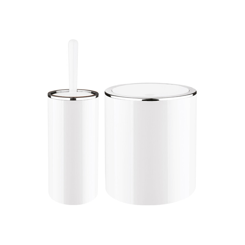 SET 2PCS BAÑO PP BLANCO LISO SET 2PCS BAÑO PP BLANCO LISO