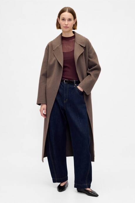 SHEER FITTED CREW Bordeaux