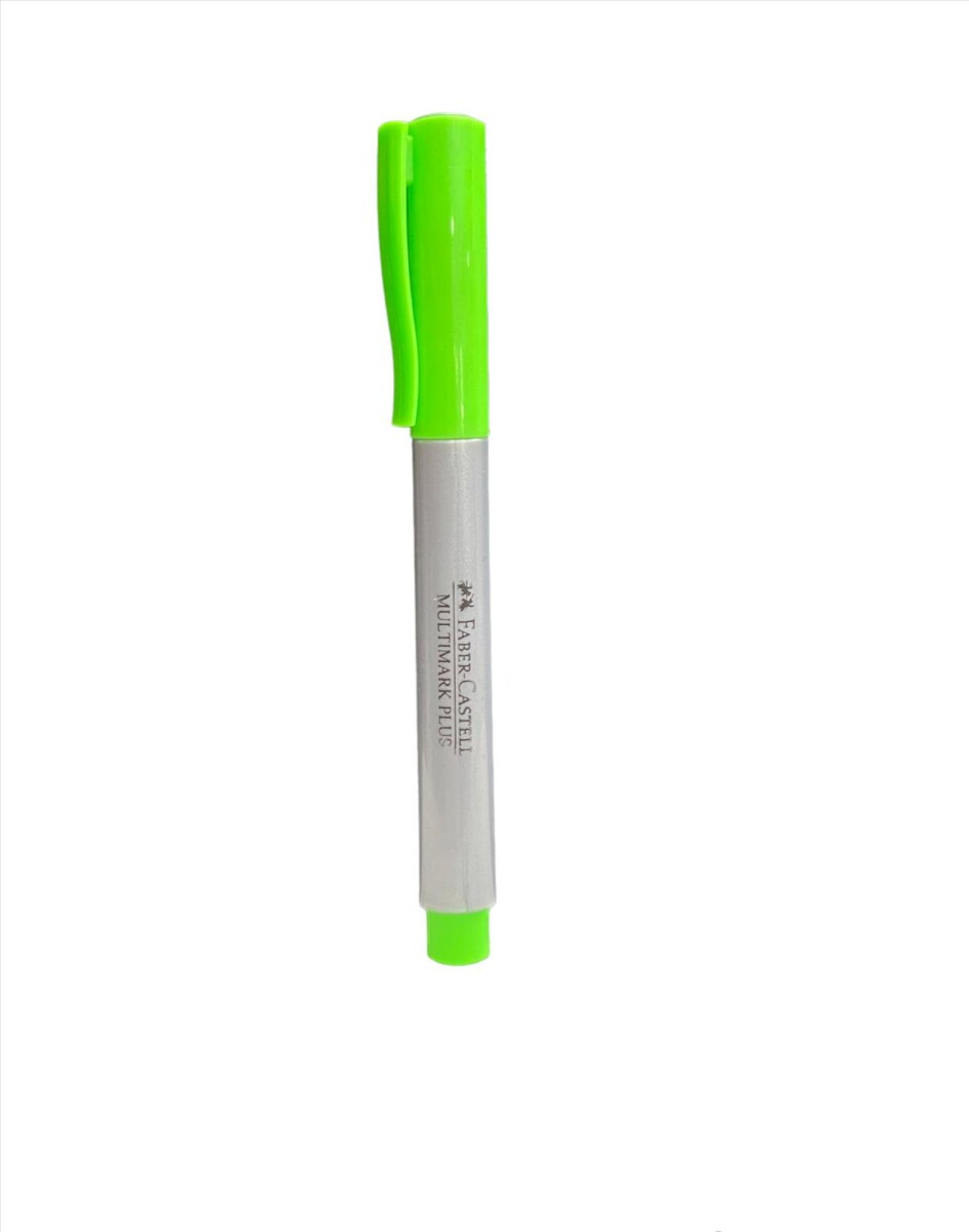 Marcador Faber-Castell Multimark Plus - Verde Fluo 