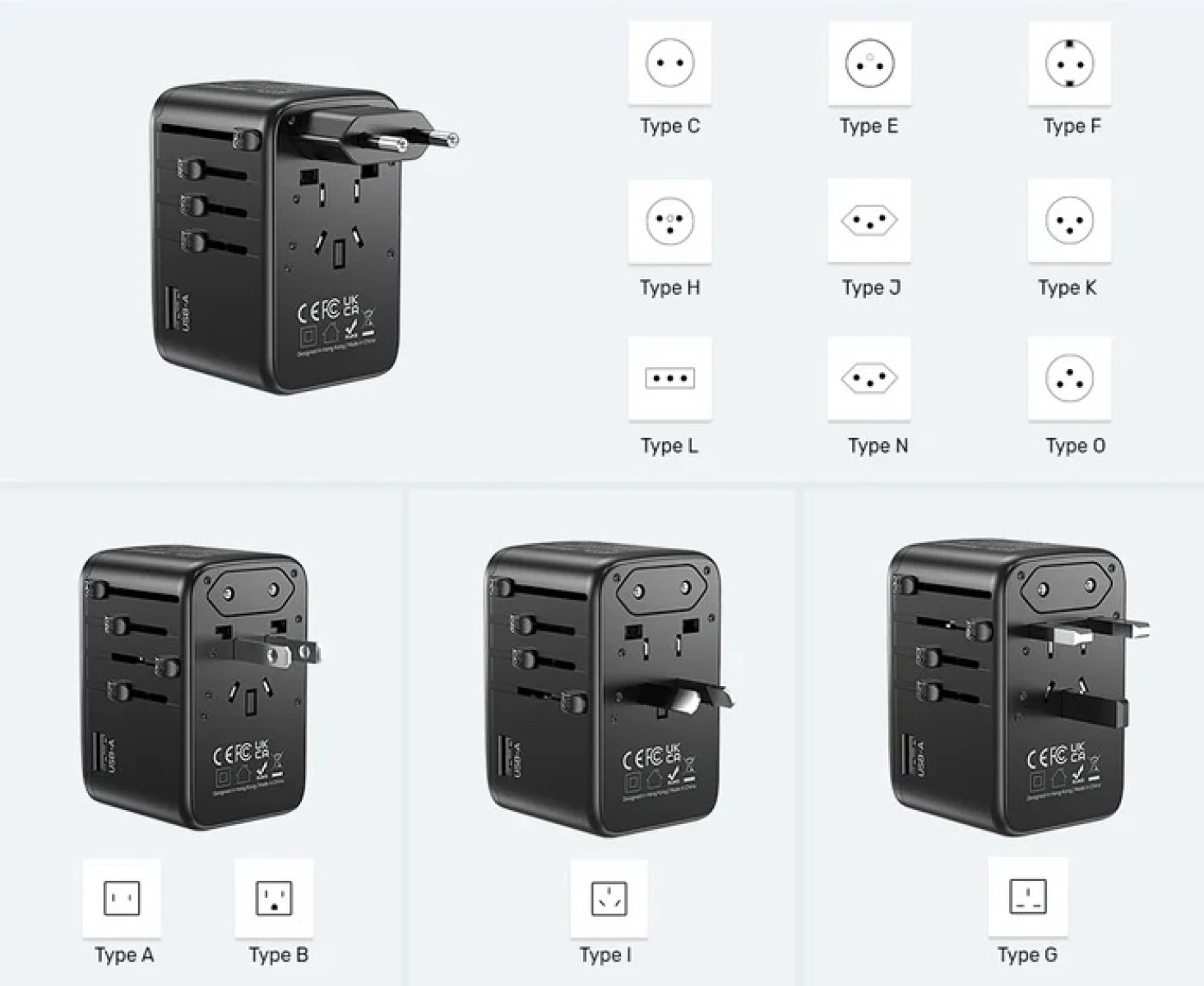Cargador / Adaptador Universal Unitek 100W 