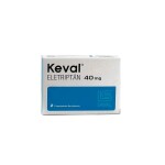 KEVAL 40 MG. CJ X 2 COMP. REC. única