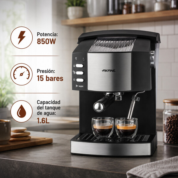 Cafetera Semiautomática Akane 15 Bar A.81251 CAFETERA AKANE SEMIAUTOMATICA 81251