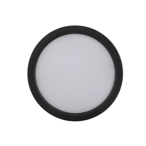 Plafón LED redondo 12W negro, luz neutra Ø150mm NV2121