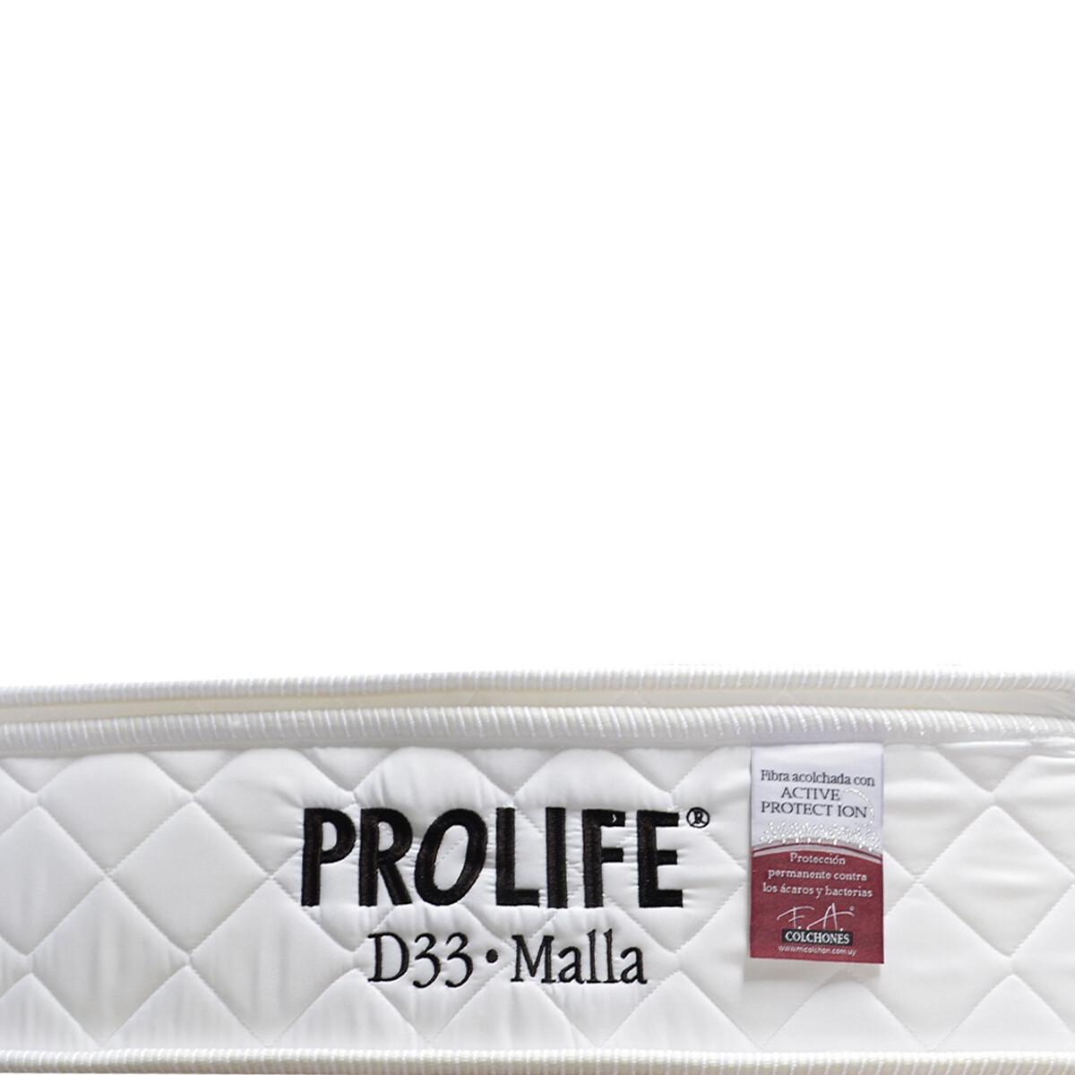 Colchón de 1 plaza Pro life con pillow - BLANCO 