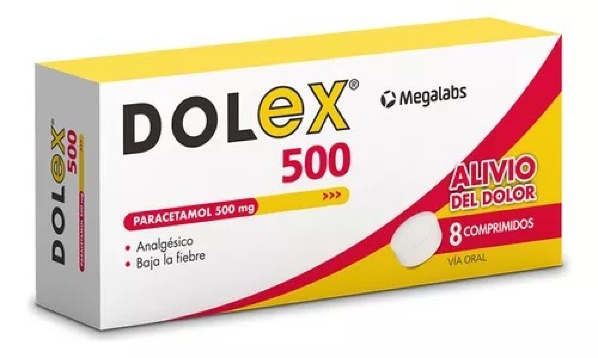 Dolex 500 mg x 8 comprimidos 