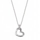 Cadena y colgante corazon con zirconias Cadena y colgante corazon con zirconias