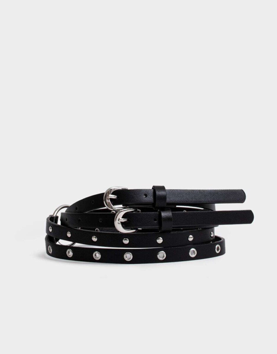 Cinturón Tachas - Negro 