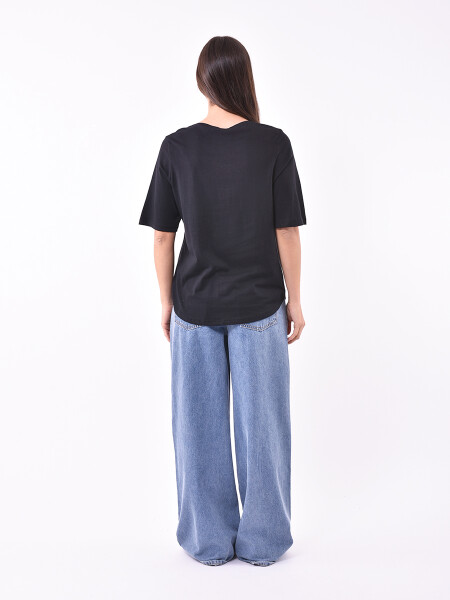 REMERA JASPA NEGRO