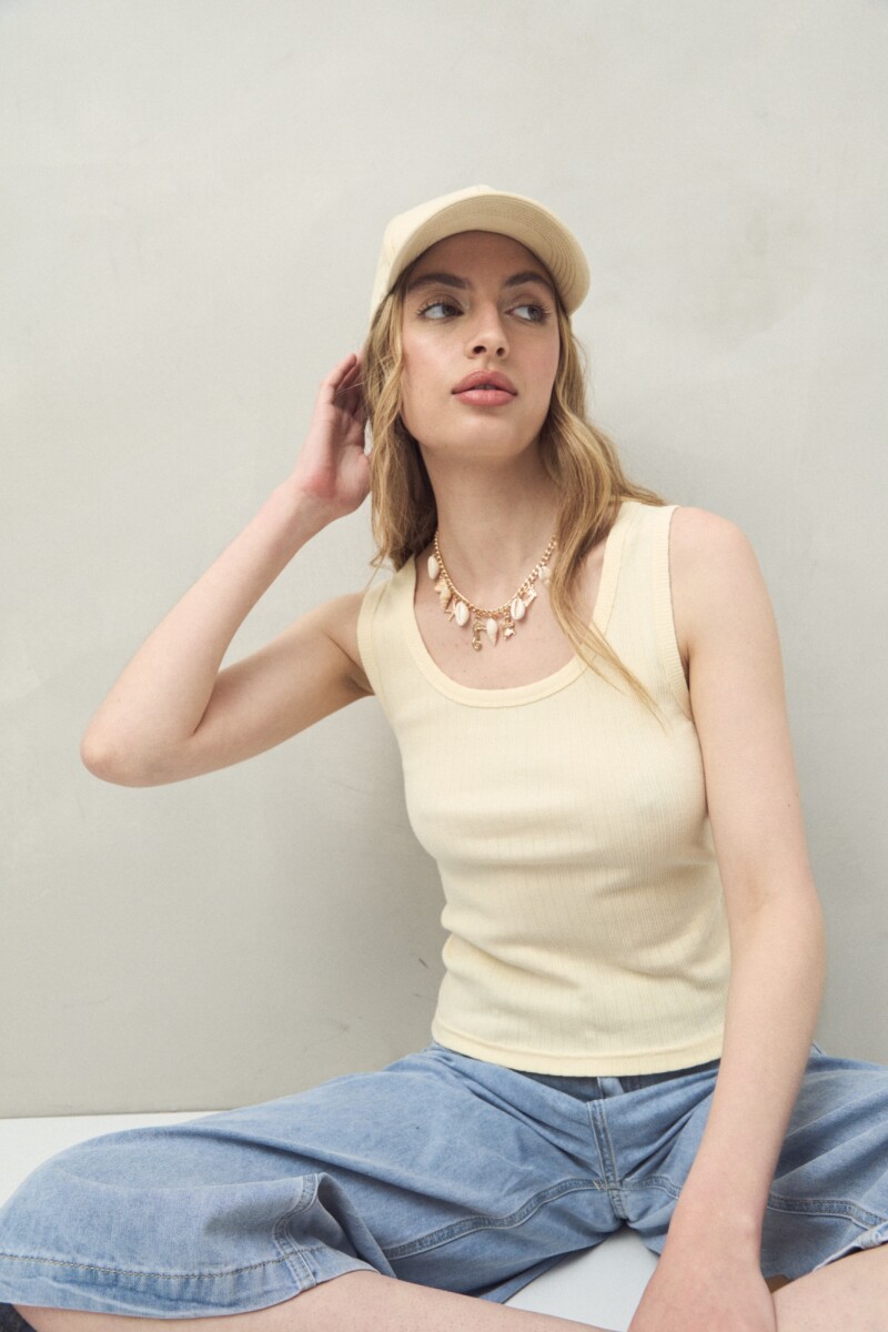 TOP EMILIO AMARILLO PASTEL