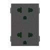 MODULO TOMA DOBLE CON TIERRA 2x16A+T NEGRO NEVE UP MODULO TOMA DOBLE CON TIERRA 2x16A+T NEGRO NEVE UP