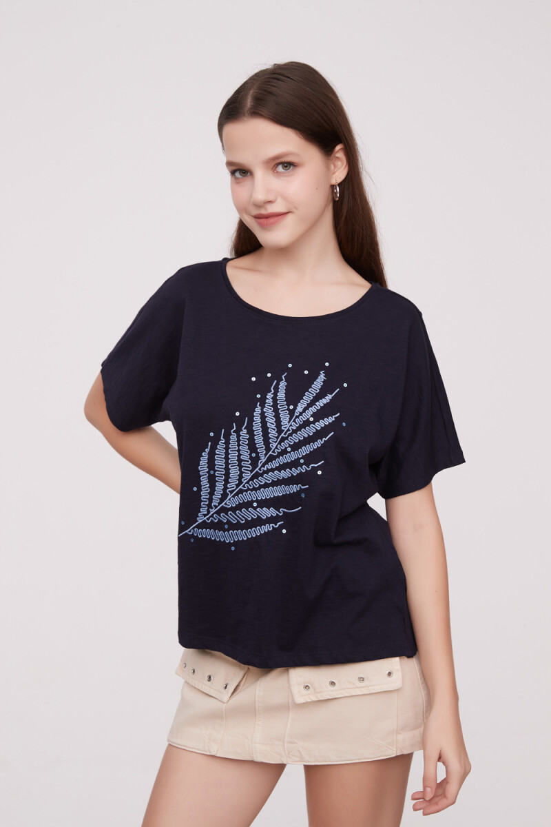 Remera Navy - Estampado 2 