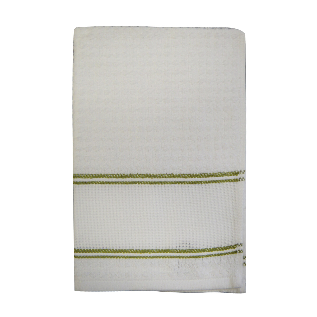 Repasador cocina Dohler hilo 40 x 60 cm - Verde Blanco 