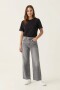 Pantalon fluido estilo denim GRIS