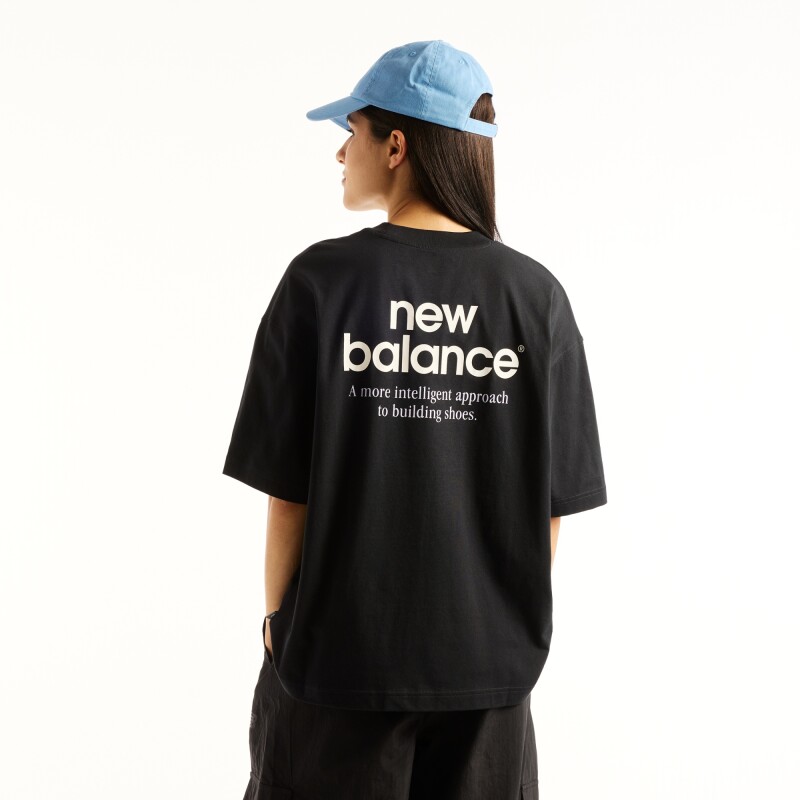 Remera New Balance de Dama - Intelligent - WT62N59VBK BLACK