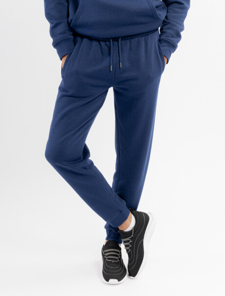 Pantalon felpa Leo azul marino