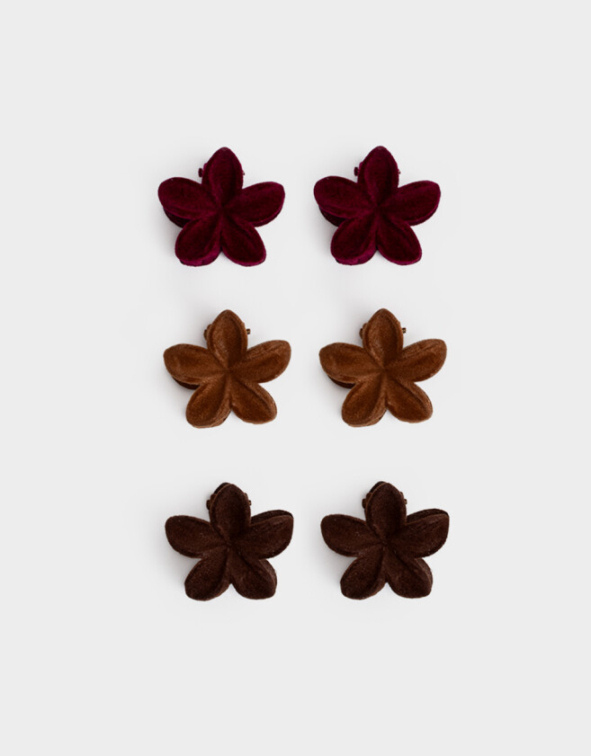 Broches Sets Hawaianas Set De Broches - Combinacion Tricolor