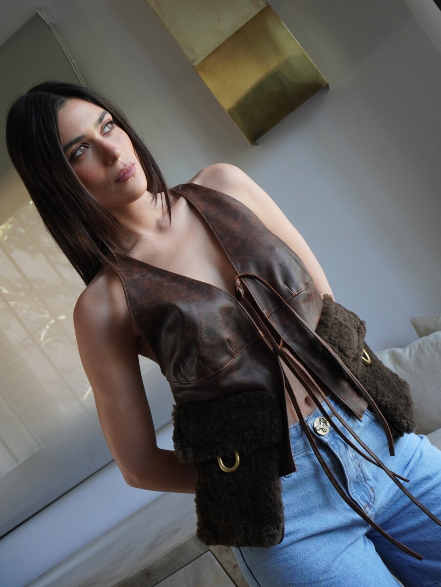 Winter Pocket Vest - óxido / Chocolate 