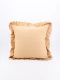 FUNDA ALMOHADON VOLADO BEIGE