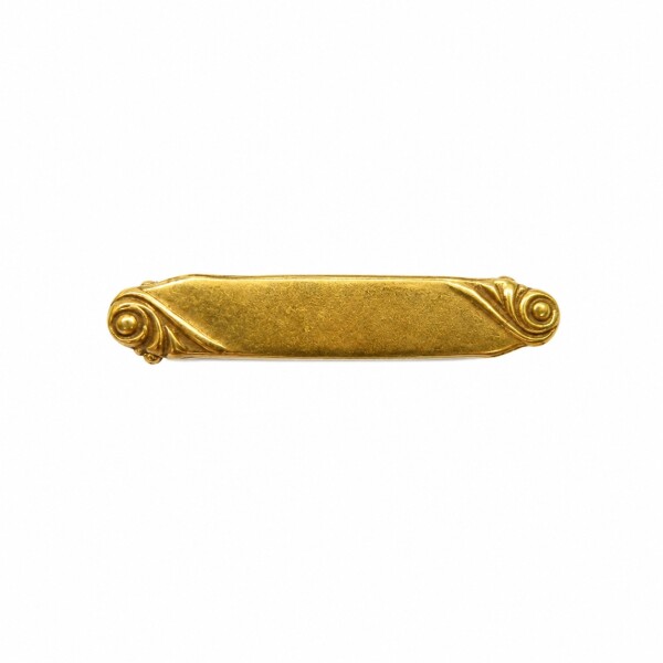 Prendedor rectangular - Oro bajo - PRE000003 sinpiedra