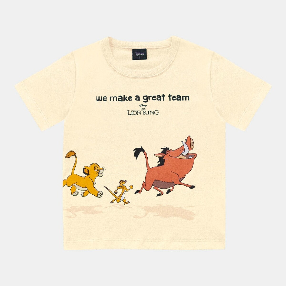 Remera con Diseño. - Amarillo Manteca. 