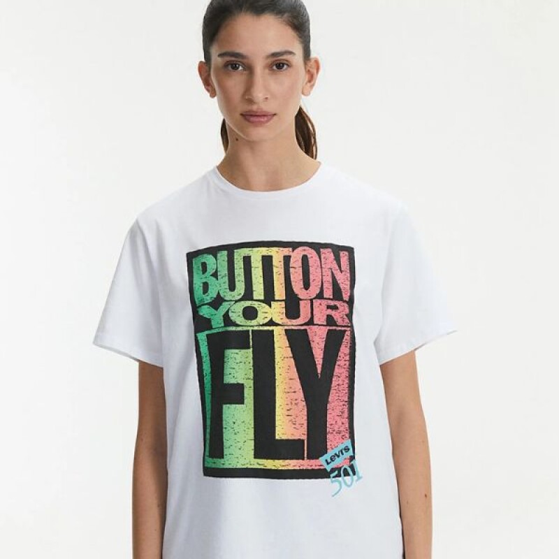 Remera "Button Your Fly" Levi´s White