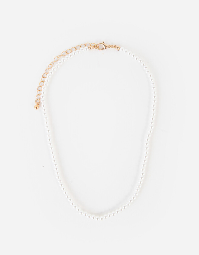 Chokers Con perlas Collar De Perlas - Dorado
