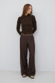 PANTALON GLEN MARRON